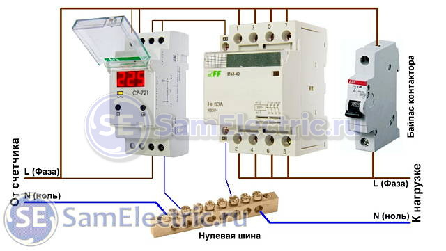 Трехфазное реле напряжения и контроля фаз HeatProf.ru