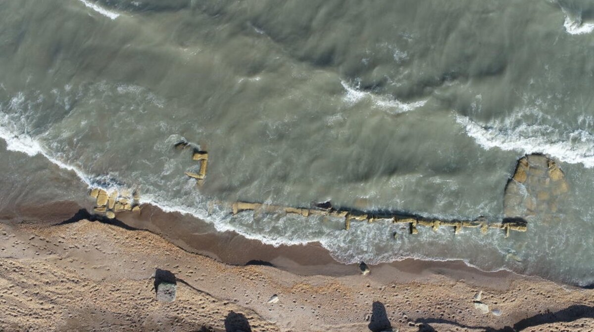 Каспийское море уходит вода