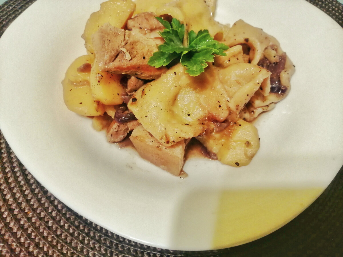 Бешбармак вариант сервировки