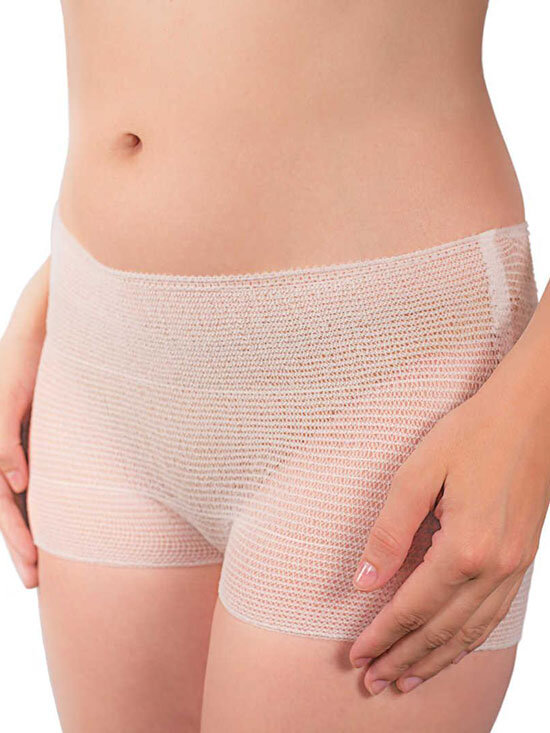 Сетчатые послеродовые трусы