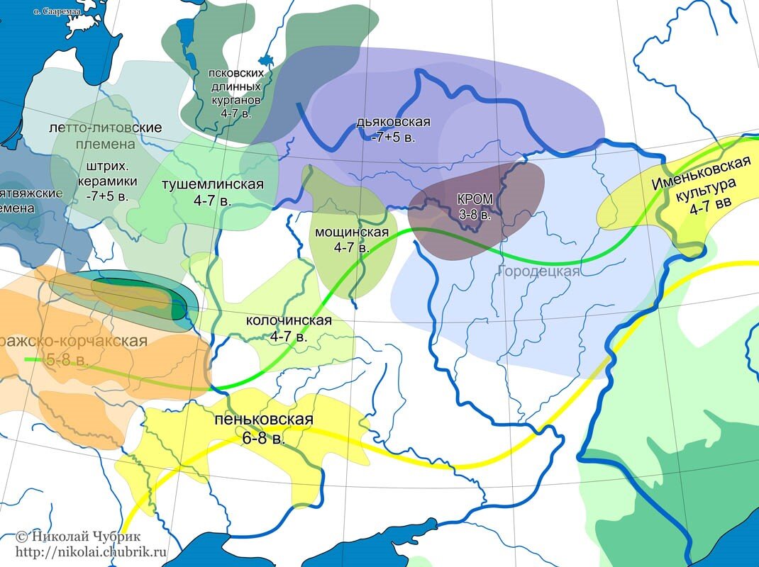 Позднесарматская культура карта