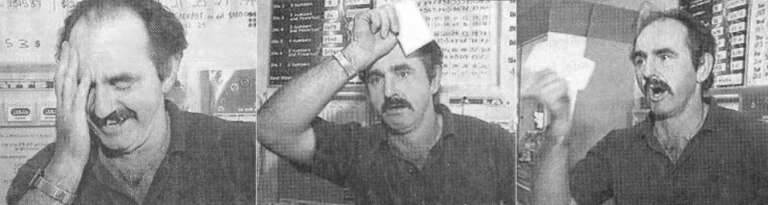 Счастливчик на съёмках 