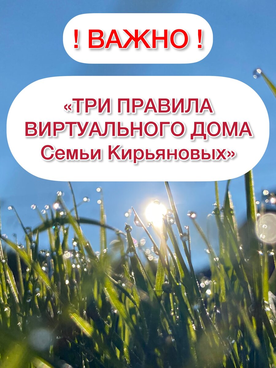 ❗️ВАЖНО❗️ ТРИ ПРАВИЛА МОЕГО ВИРТУАЛЬНОГО ДОМА🏡 | ТАТЬЯНА КИРЬЯНОВА~ТВОЯ  ЭНЕРГОМАТРИЦА | Дзен