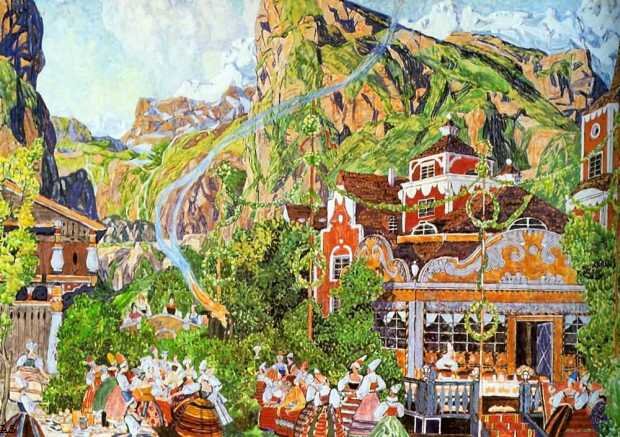 Головин А. Декорации к балету "Сольвейг".