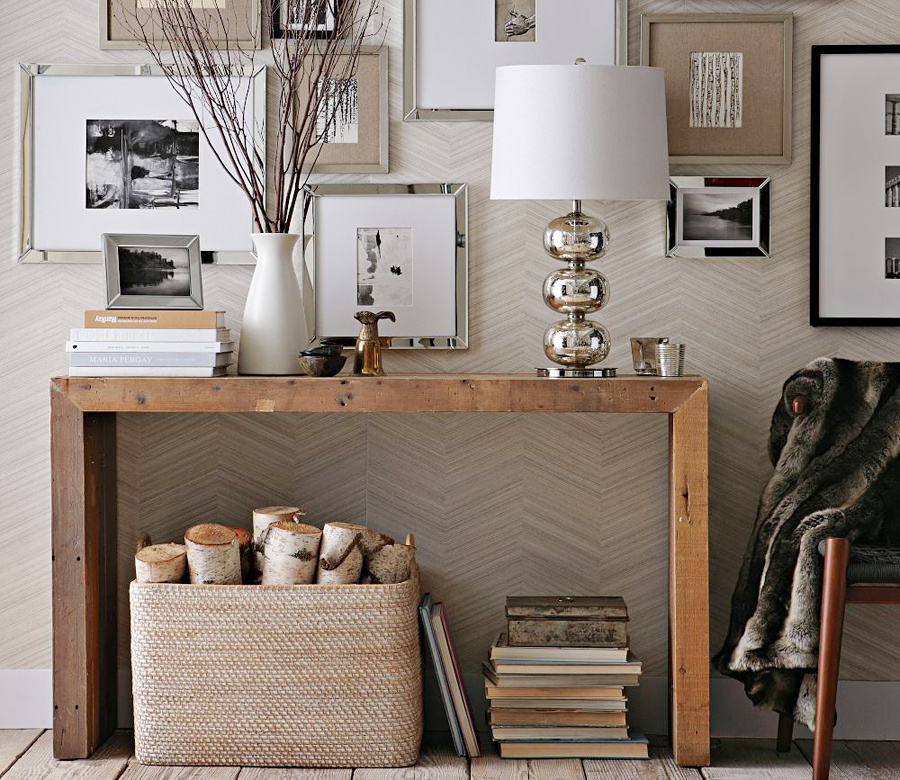 Крупный декор в сочетании с мелким