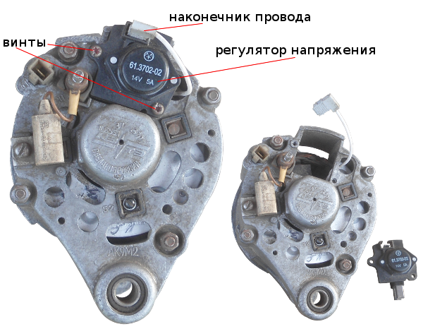 Сборка генератора 37.3701 автомобилей ВАЗ 2108, 2109, 21099