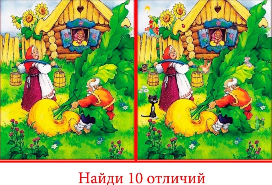 Найди 3 отличия