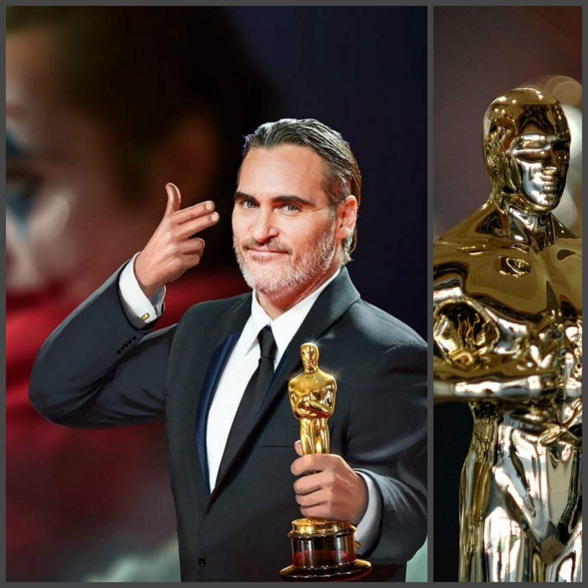 Американский актер Хоакин Феникс получил свой первый "Оскар" за роль злодея в триллере "Джокер".