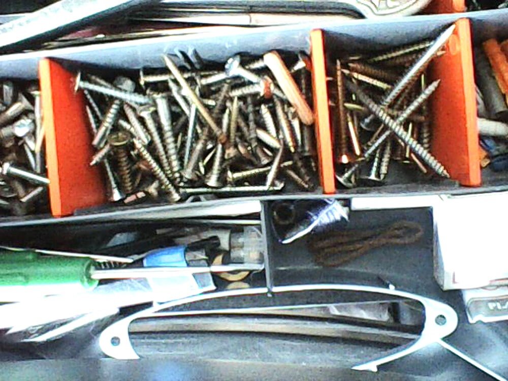 Так хранились мои шурупы