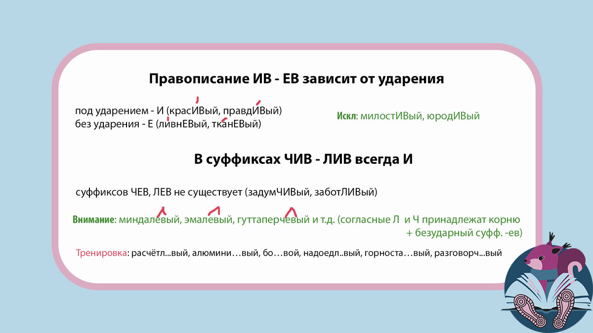 ЕГЭ по русскому языку. Задание 11. Суффиксы прилагательных | Формаслов:  журнал о культуре | Дзен