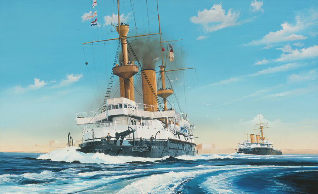 HMS Hood на Мальте 1896 год.