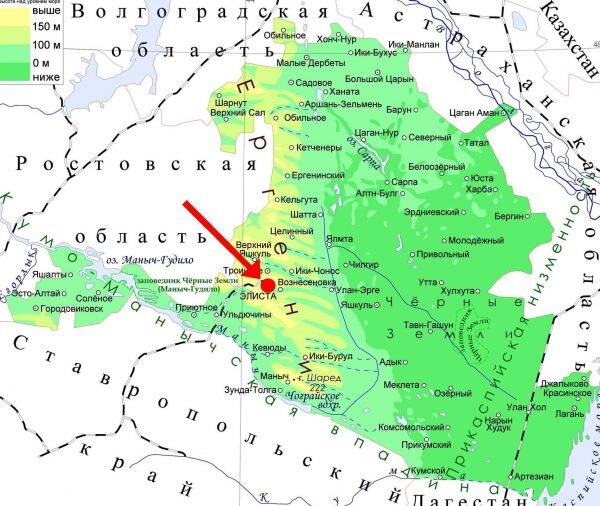 Элиста на карте. Элиста на карте России показать. Где находится Элиста на карте атласа.