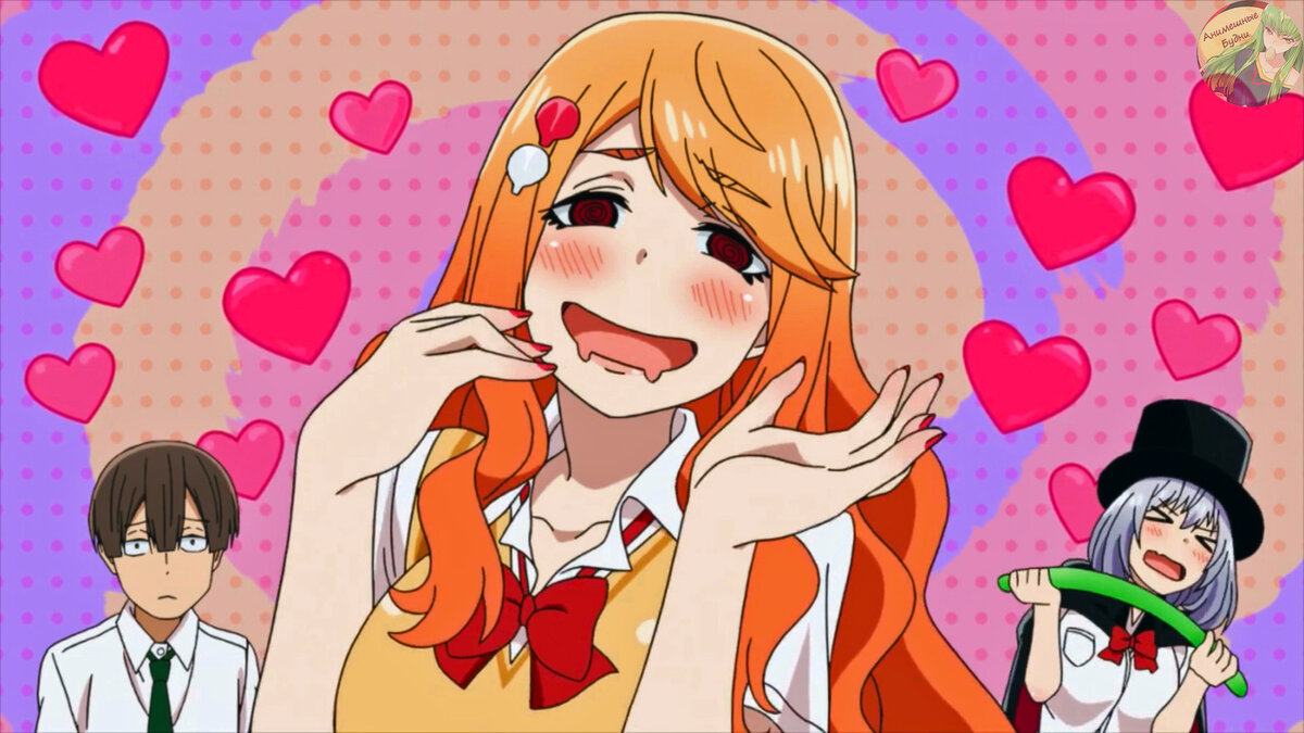 Асистен, Саки и Семпай. Скриншот из аниме: "Фокусница-старшеклассница / Tejina-senpai"