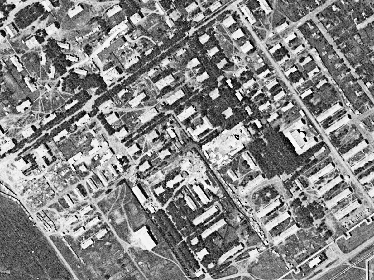 Фотографии Новой Александровки с американского спутника-шпиона 1967 год