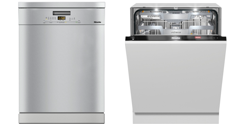 Различные типы посудомоечных машин