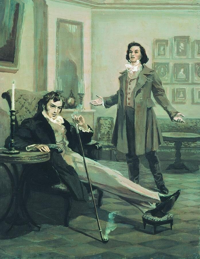 Ленский и Онегин. Лидия Тимошенко, 1952.