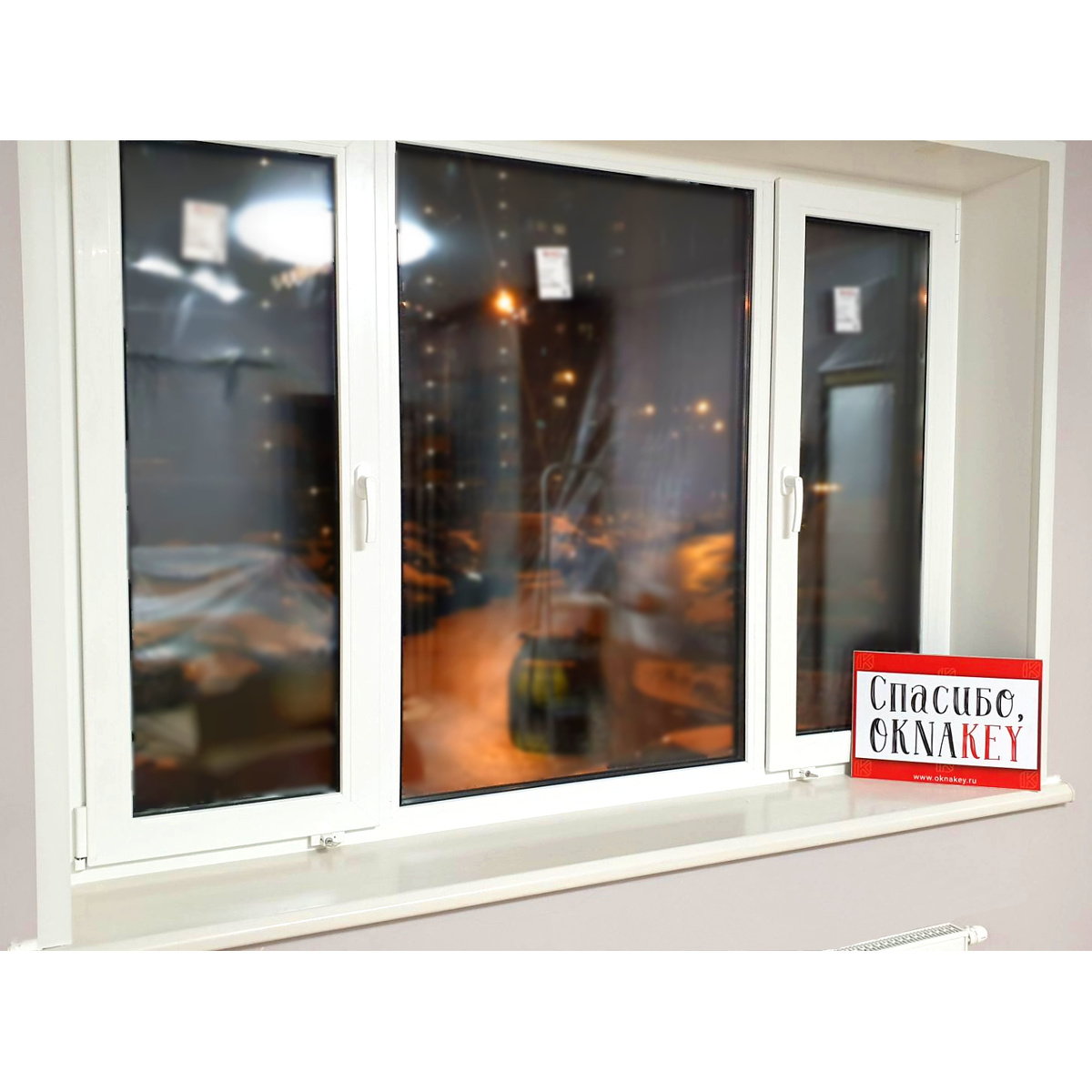 Оконный блок -без покраски и ламинации ( фото из личного архива ОКНАКЕЙ)