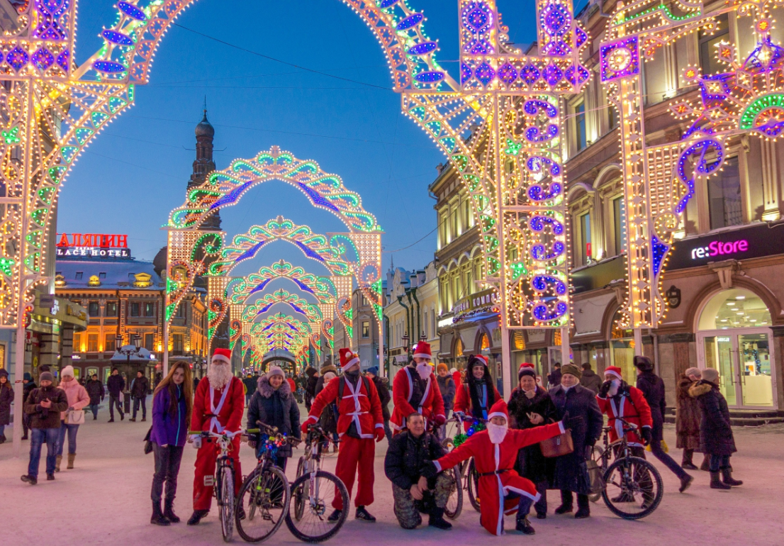 Центральная улица города Казань