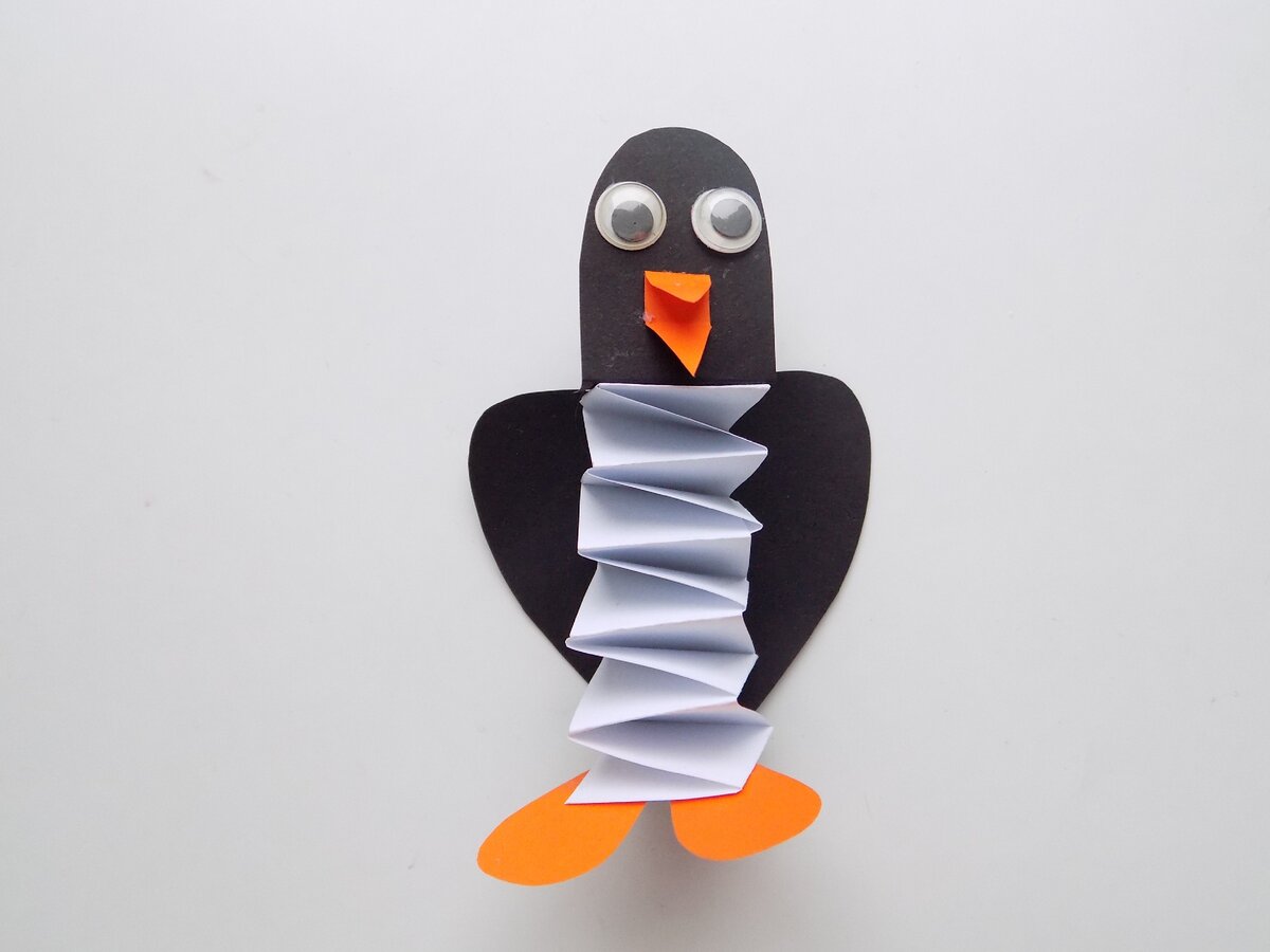 Поделка из бумаги пингвин - 74 фото