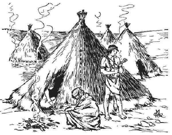 Шалаш первобытного человека