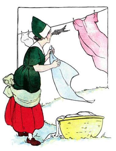 Иллюстрация к служанке с оторванным носом. Источник: mamalisa.