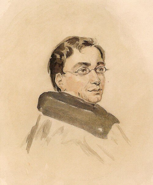 А. С. Грибоедов. Предположительно, портрет работы А. Горюнова. Около 1828. Литературный музей Пушкинского Дома (ИРЛИ РАН).