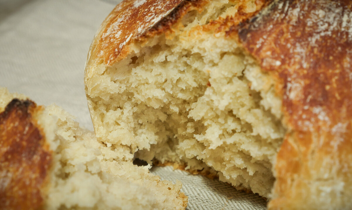 Быстрый домашний хлеб - 9 пошаговых фото в рецепте