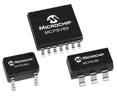 Рис. 1. Операционные усилители с нулевым дрейфом MCP6V86/6U/7/9