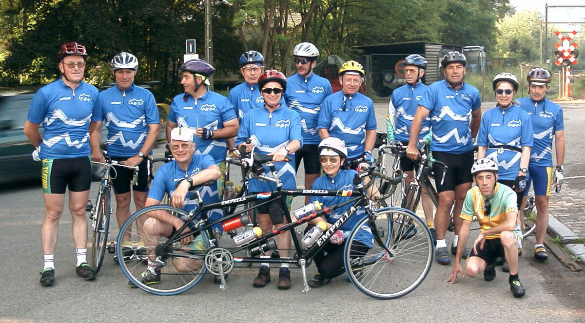 Велоклуб из города Льеж, с которым мы подружились