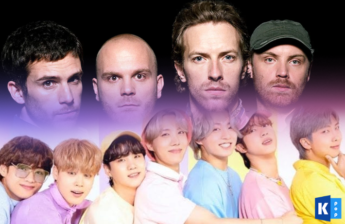Coldplay и BTS. Фото: Parlophone, BigHit Music