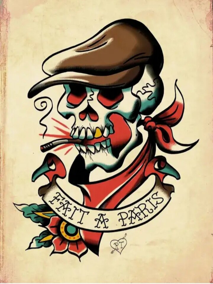 Все больше современных мастеров добавляют в олд скул эскизы объем и тени, чтобы сделать тату более выразительным и интересным.