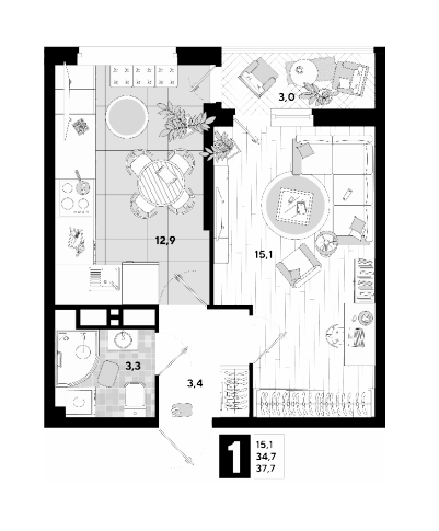 Компактная - умная планировка