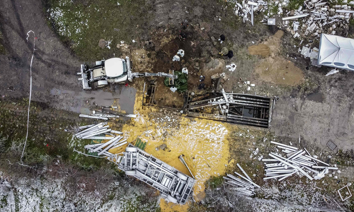 Фото на обложке: Aerial view taken on November 17, 2022 shows the site where a missile strike killed two men in the eastern Poland village of Przewodow, near the border with Ukraine on November 15, 2022. Photo:VCG