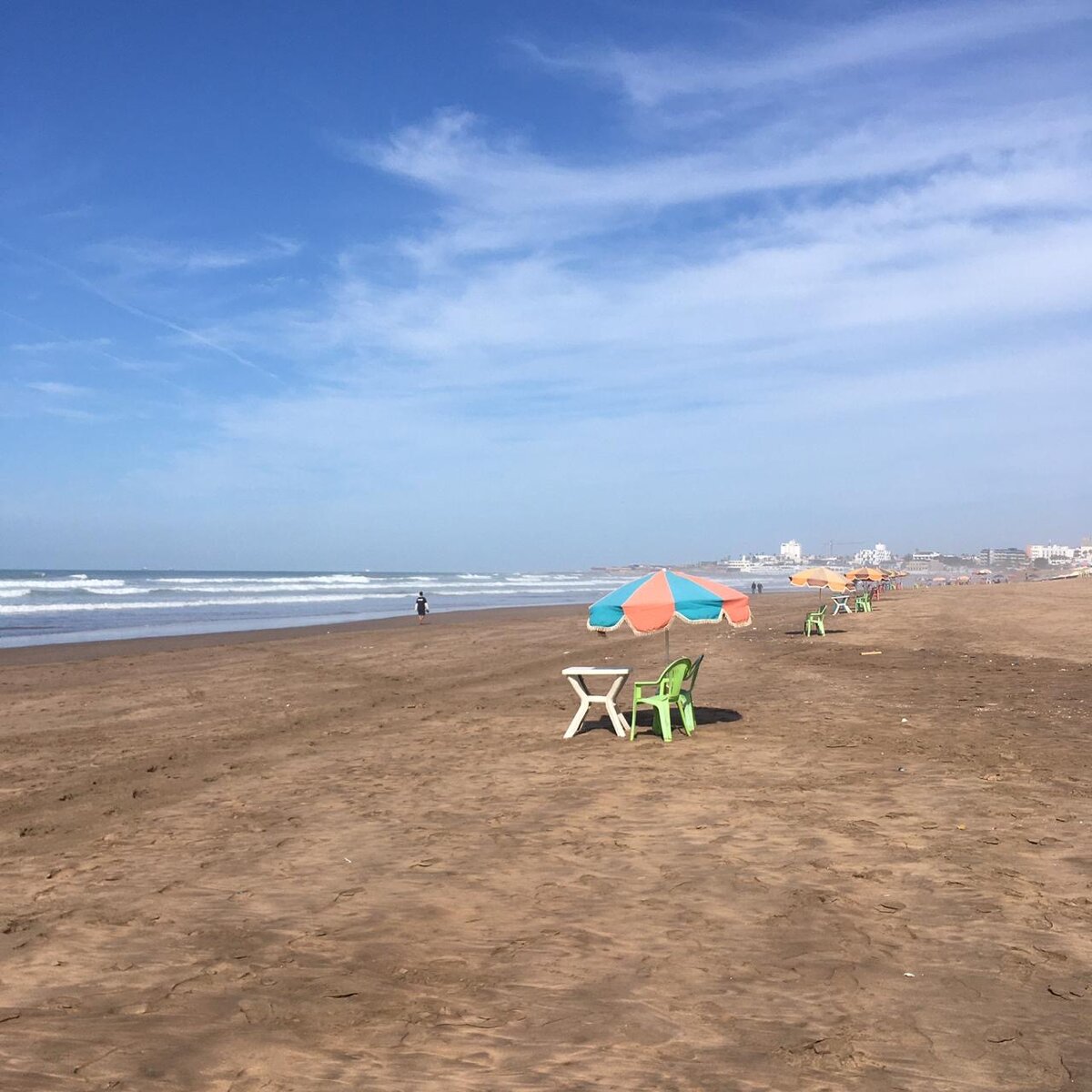 Пляж Ain Diab - очень туристическое место. А зимой здесь прекрасно и пусто.