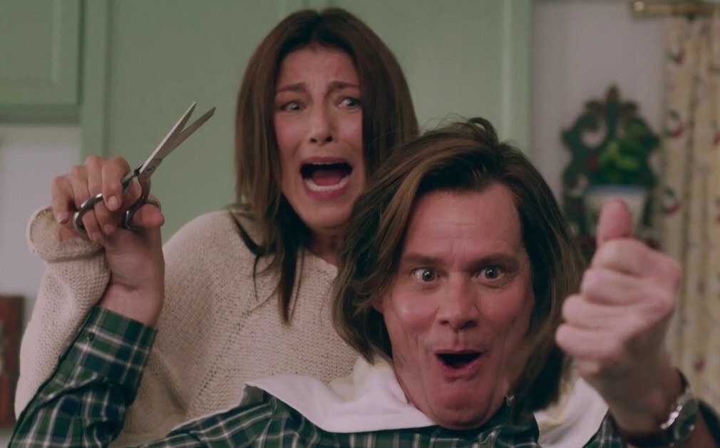 Джим Керри в сериале "Шучу".