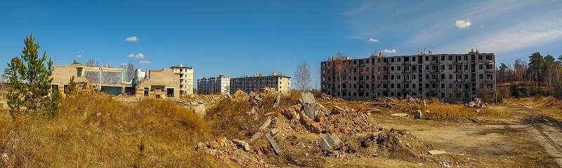 Заброшенный военный городок 