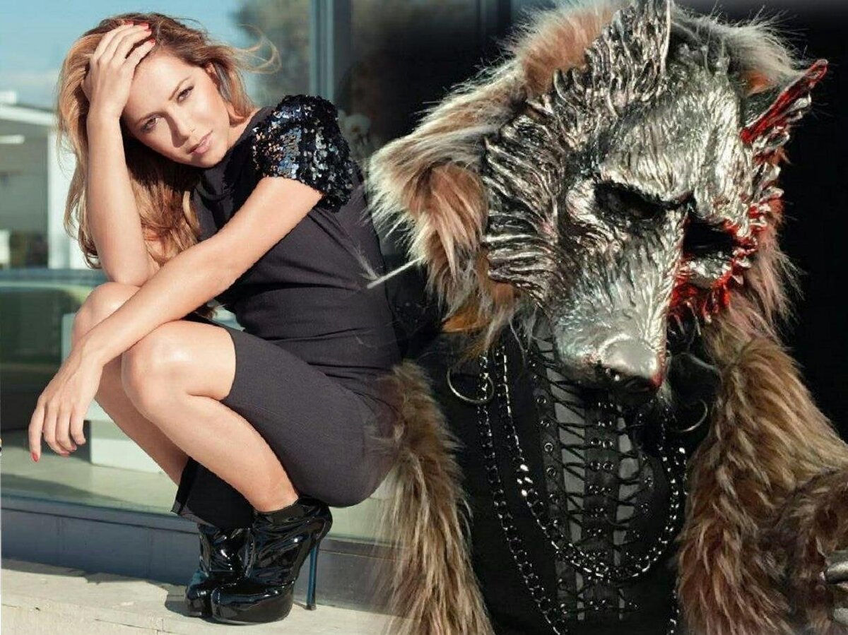 Солистка группы "Сливки" Карина Кокс была под маской Волка.