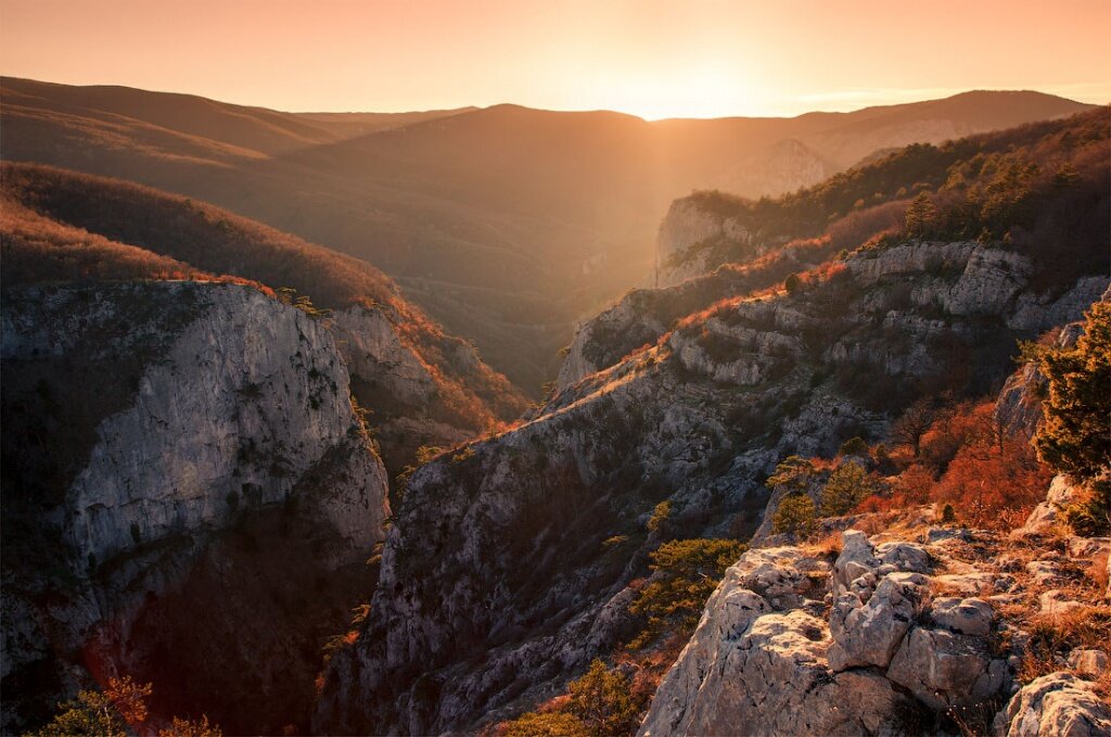 Каньон в Крыму ай Петри