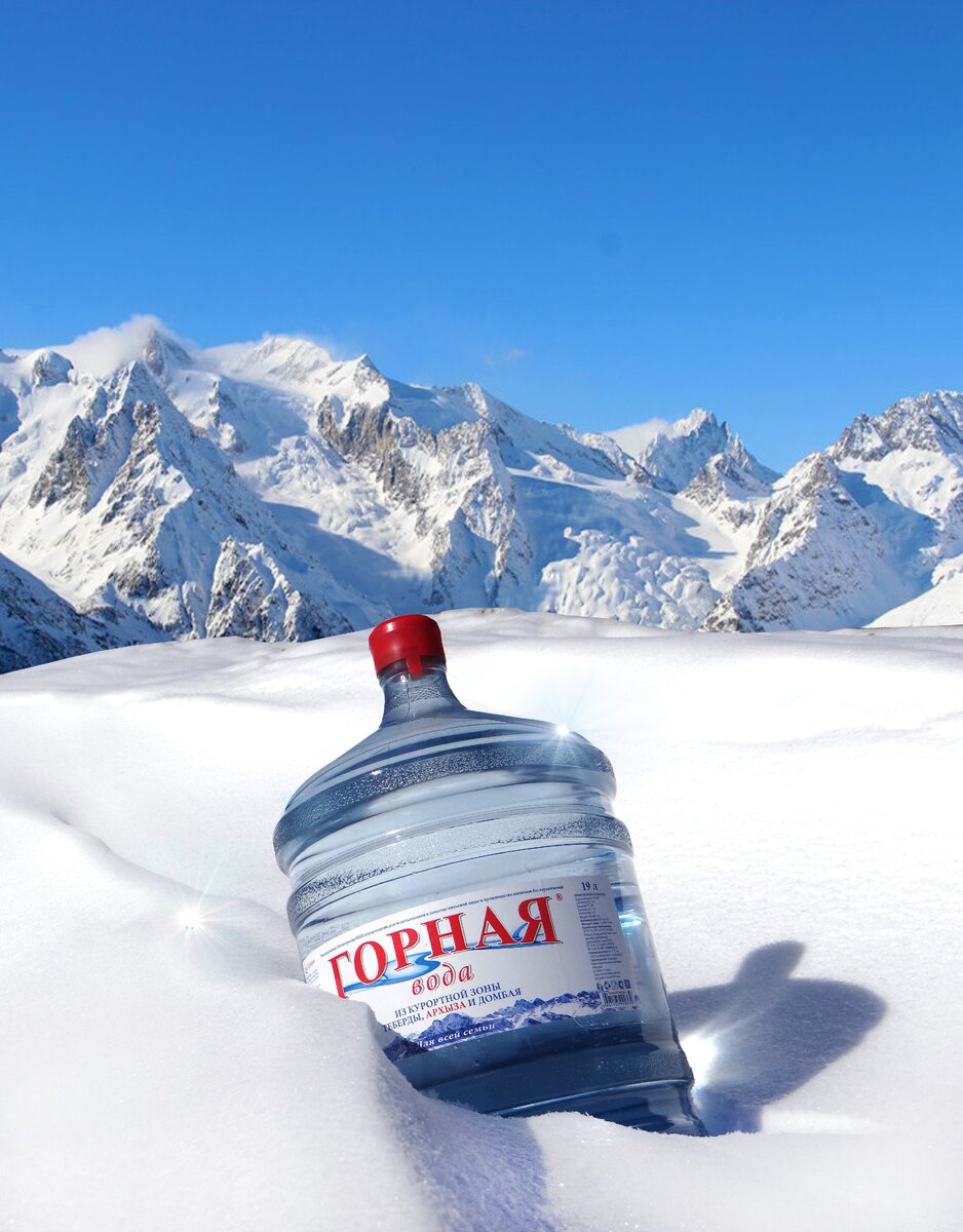 Вода горная вершина