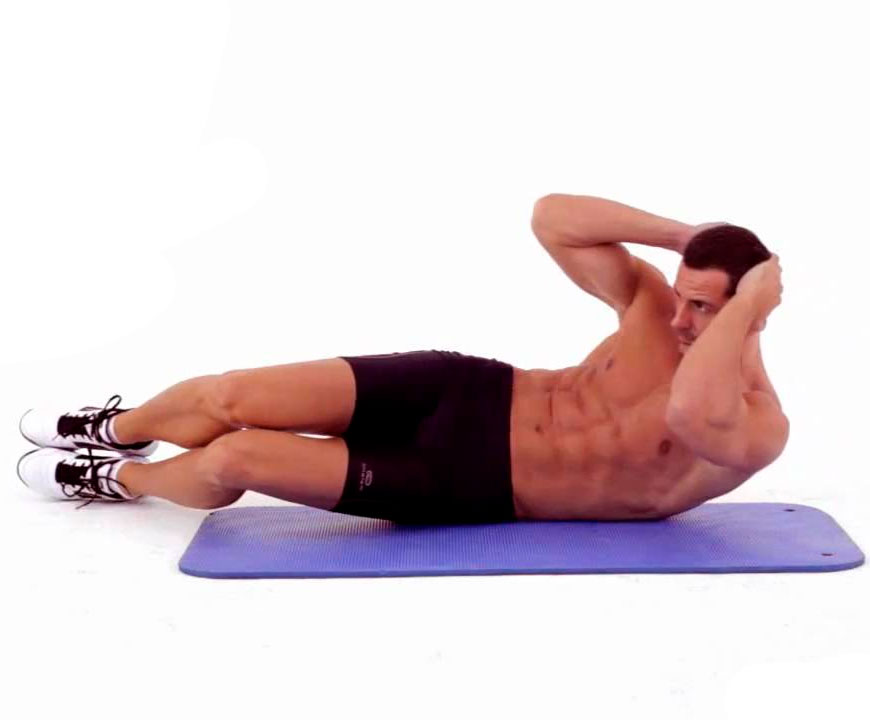 Oblique Crunches упражнение