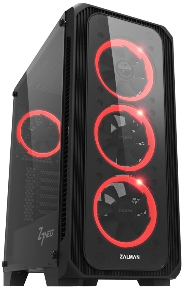 Преимущества: 4 кулера в комплекте, прозрачное боковое окно, RGB-подсветка кулеров, пылевые фильтры на магнитных защелках, скрытая протяжка проводов, съемная корзина для накопителей позволяющая установить более мощный блок питания, кнопка для управления подсветкой, противоскользящие ножки. 