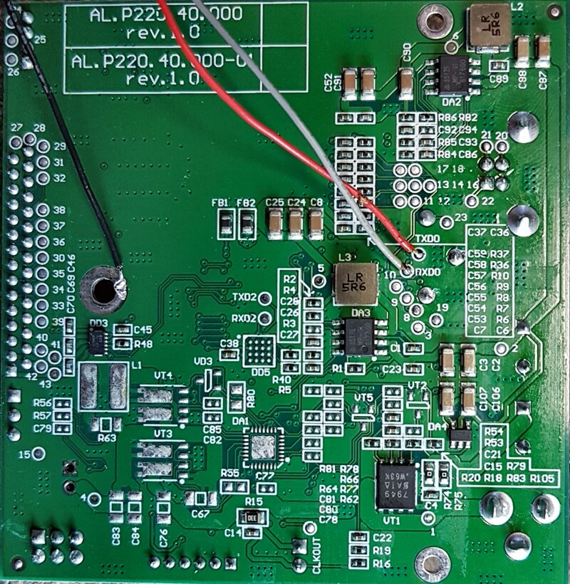 
Атол 30Ф материнская плата AL.P220.40.000 rev.1.0, пятачки RxD0 TxD0 под прошивку через COM порт подписаны