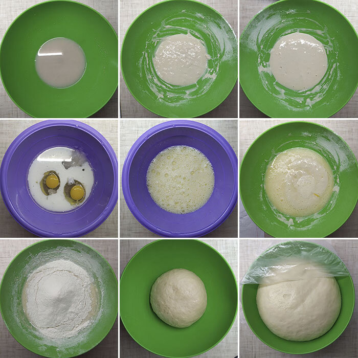 Замес теста для халы
