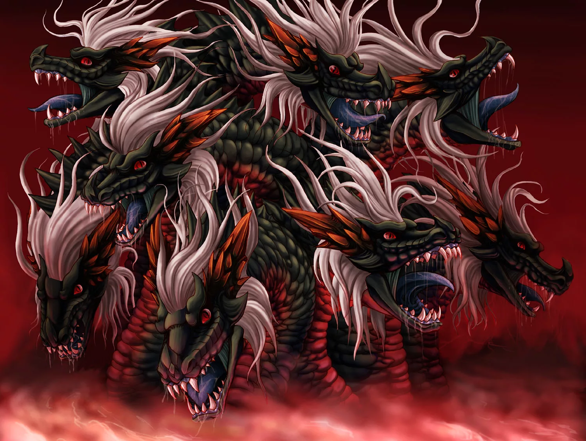 японский дракон ямата-но ороти. ямата-но ороти. ямата но орочи. ямата но орочи. орочи змей.