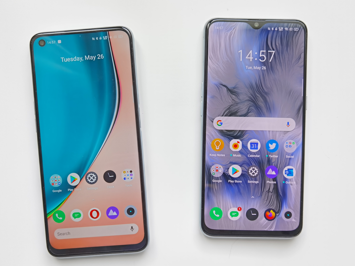 realme 6 - слева