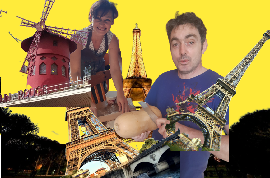 Неожиданно получился очень яркий и жизнерадостный коллаж)))