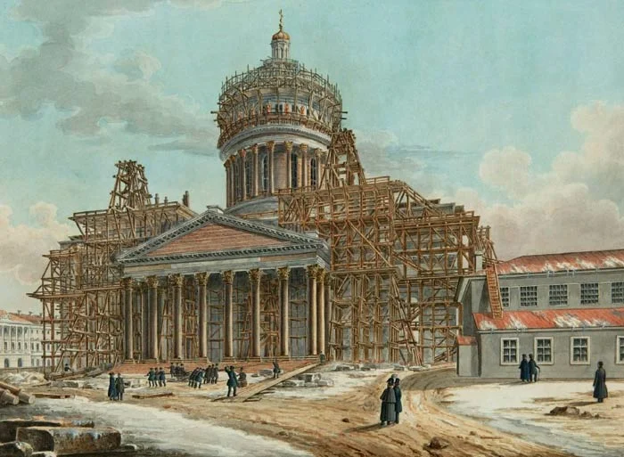 Строительство Исаакиевского собора