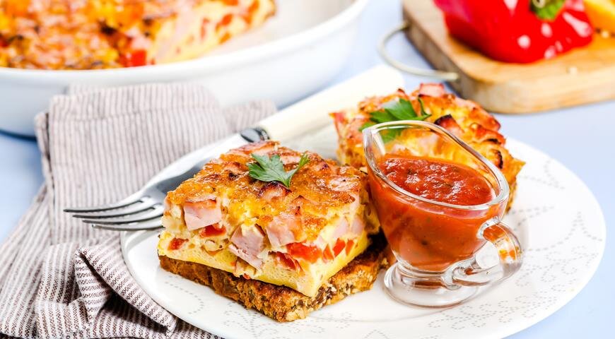 Пример приготовленного омлета