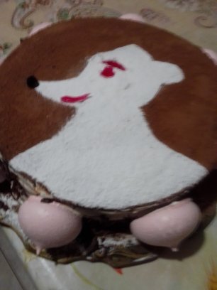 Новогодний торт с кремом "Монте"