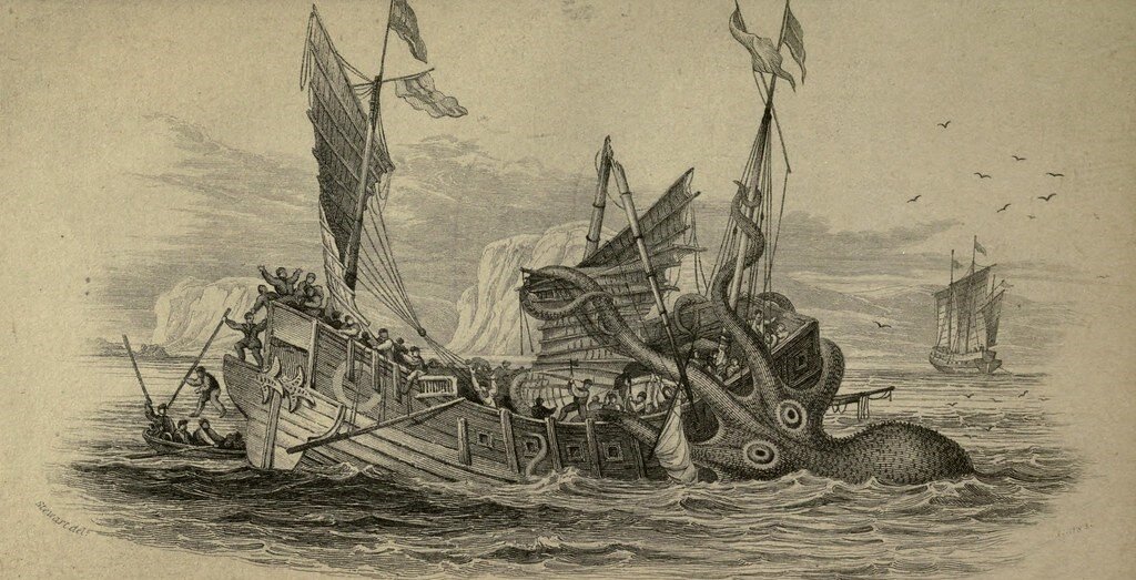 Бой команды корабля с кракеном